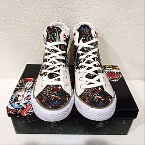 🐉 The Y2K Relic: NIB Ed Hardy "Main Character" Dragon High-Tops